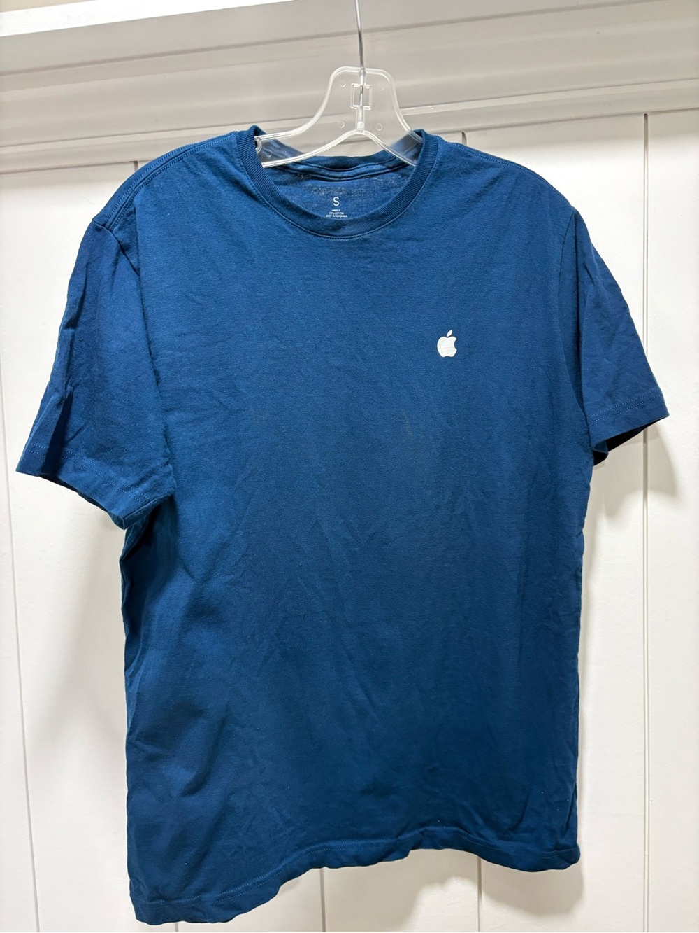 Authentic Apple Short Sleeve T Shirt Blue Store Employee Uniform Size Small